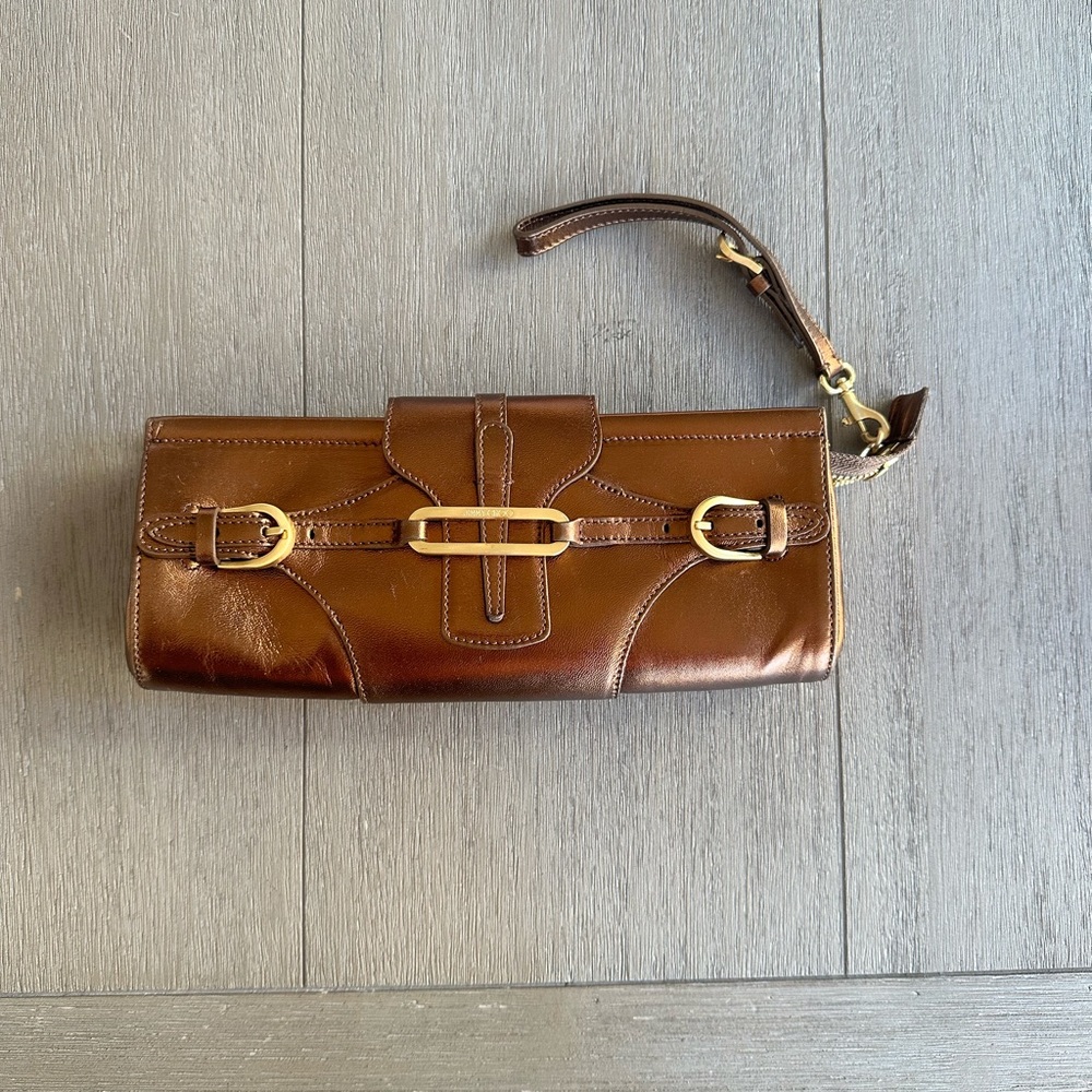 Bronze Jimmy Choo Clutch